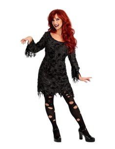Fantasia de Mulher Zumbi Tamanho M - de alta qualidade, ideal para o carnaval, festas temáticas e eventos especiais.